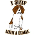 thumbnail image 3 of CafePress - I Sleep With Beagles Women's Light Pajamas - Women's Short Sleeve Print T-Shirt and Pants Light Cotton Pajama Set, 3 of 7