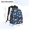 thumbnail image 2 of Disketp Colorful Cartoon Shark Mochila Ligera Clásica con Múltiples Bolsillos, Mochila Casual para Hombre y Mujer, Ideal para Escuela, Trabajo y Viajes, 2 of 6