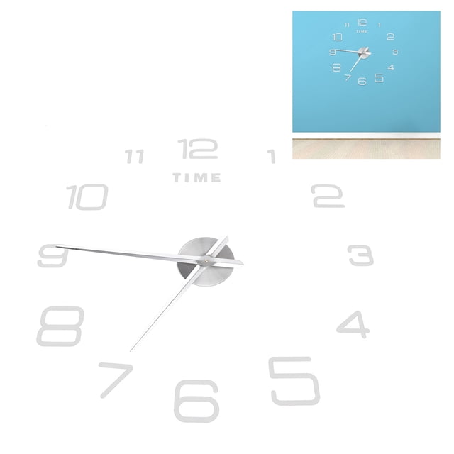 Pegatizas de relaj de pared, diseño moderno sin marco 3d sin calificación de pared fácil de usar, oficina del dormitorio para sala de estar comedor, decoración de la pared de