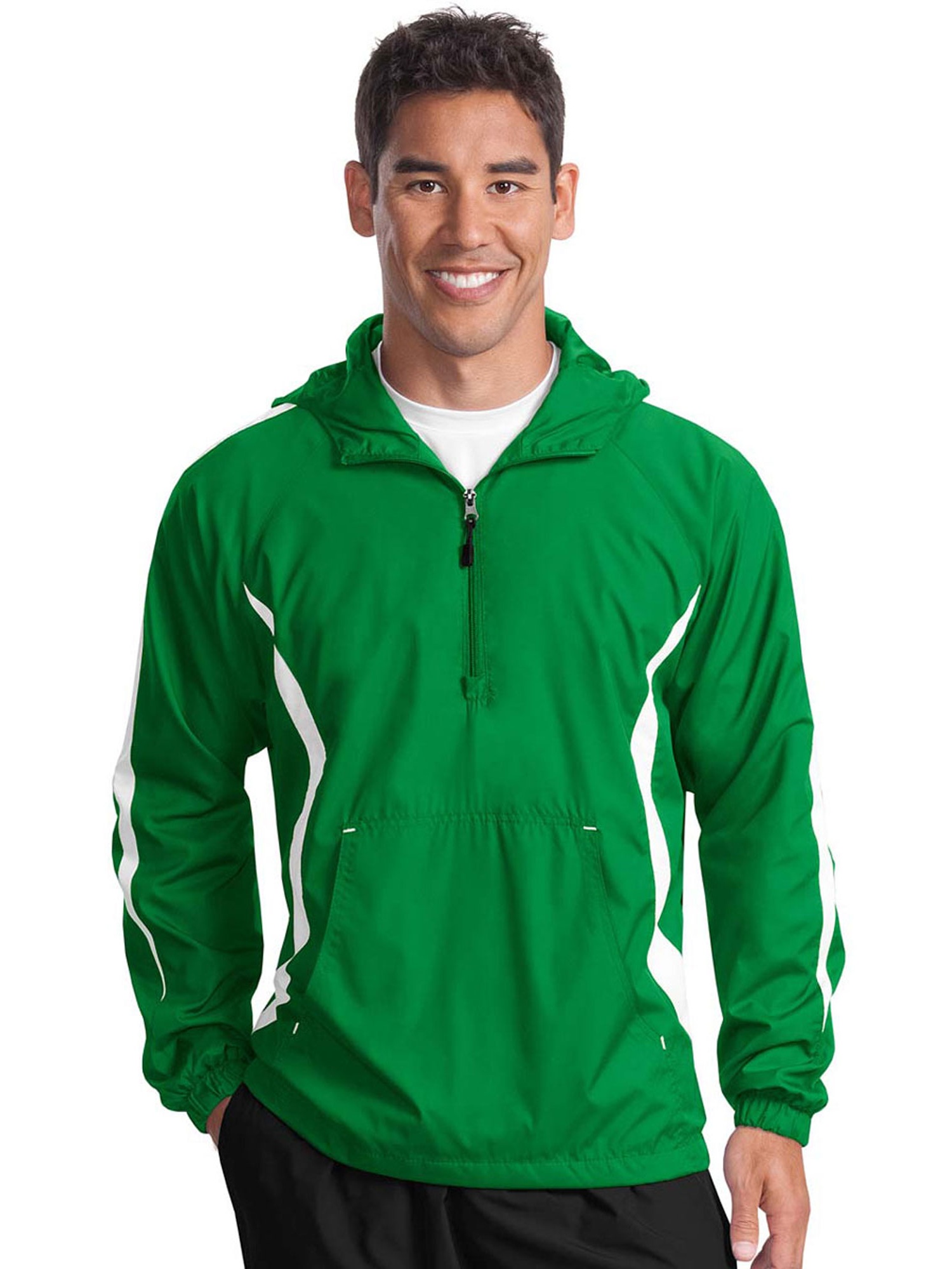 SportTek SportTek Men's 1/4Zip Colorblock Raglan Anorak Jacket