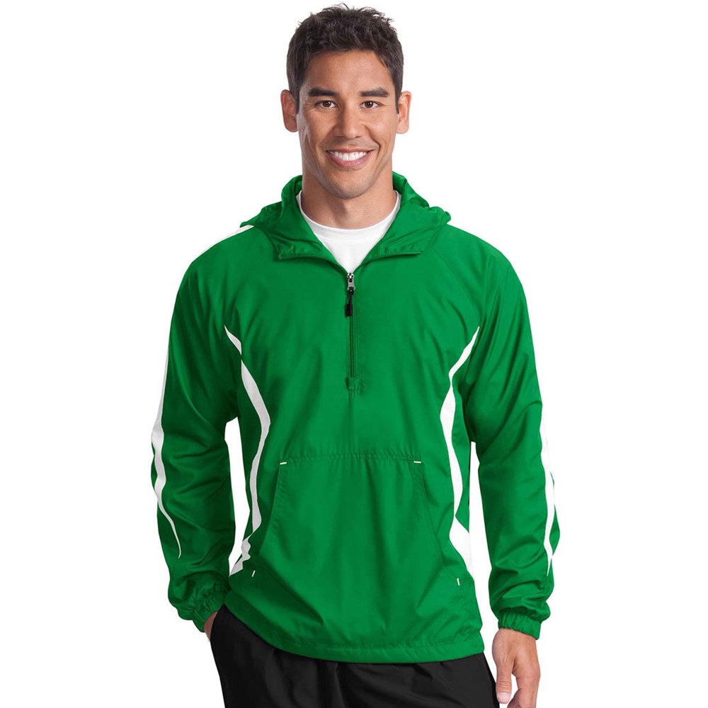 SportTek SportTek Men's 1/4Zip Colorblock Raglan Anorak Jacket