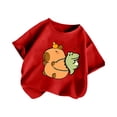 thumbnail image 2 of Zecgelong T-Shirt Décontracté à Manches Courtes pour Garçons et Filles, Col Rond, Imprimé Animal de Dessin Animé, Taille 2-4 Ans, 2 of 3