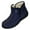 Blue, variant on Women's Mid Calf Boots On Winter Casual Shoes With Thick Comfortable Mid Heel Design For All Day Wear And Versatile Outfits
