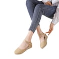 thumbnail image 4 of Xucatan Closed Toe Wedge Sandals for Women, Espadrille Platform Slippers with Breathable Canvas Upper, Non Slip Rubber Outsole Casual Summer Shoes, Versatile Plus Size Design for Spring Daily Gift, 4 of 8