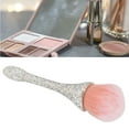 thumbnail image 2 of Nail Dust Cleansing Brush Soft Nylon Hair Comfortable Grip Prevent Deformation Loose Powder Brush White, 2 of 8