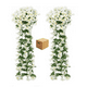 thumbnail image 1 of 2pcs Flores Artificial Wisteria Decoración Boda Hogar Fiesta Lab.G Blanco, 1 of 5