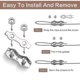 thumbnail image 4 of 15pcs M3 Wire Ropes Cable Clamp 2-post Cable Clamps Clips Durable Duplex Wire Rope Clips Clamps Heavy Duty Stainless Steel Duplex Bolt Cable Clamp For, 4 of 5