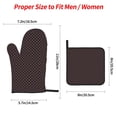 thumbnail image 2 of Sikiie Red and white polka dots Oven Mitts and Pot Holders, Silicone Oven Gloves, Heat Resistant Oven Mitts 4Pcs Set, 2 of 6