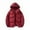 Red, variant on MELDVDIB Mens Quilted Puffer Coat Zip-Up Fake Two-Piece Hooded Jacket Winter Long Sleeve Thickened Outwear Tops with Pockets