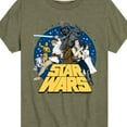 thumbnail image 3 of Star Wars - Luke Skywalker and Friends Retro - Toddler And Youth Short Sleeve Tee, 3 of 5