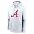 thumbnail image 2 of Men's Nike White Alabama Crimson Tide Primetime Club Fleece Pullover Hoodie, 2 of 3
