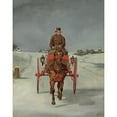 thumbnail image 2 of Samuel Henry Alken 20x24 Gold Ornate Framed and Double Matted Museum Art Print Titled - The Mail Cart in Winter, 2 of 4
