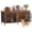 Brown, variant on Gianna 54" Double Dog Crate Furniture for 2 Dogs, Heavy Duty Kennel with Removable Divider, End Table & TV Stand Combo, Gray