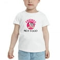 thumbnail image 2 of Friends Not Food Animal Lover Vegan Funny Toddler T Shirts for Boys Girls (White, 3T), 2 of 5