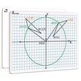 thumbnail image 2 of Scribbledo Dry Erase XY Axis Graph Lap Boards 9� X 12� for Student and Classroom Use Math White Board Double Sided White Board, 2 of 4