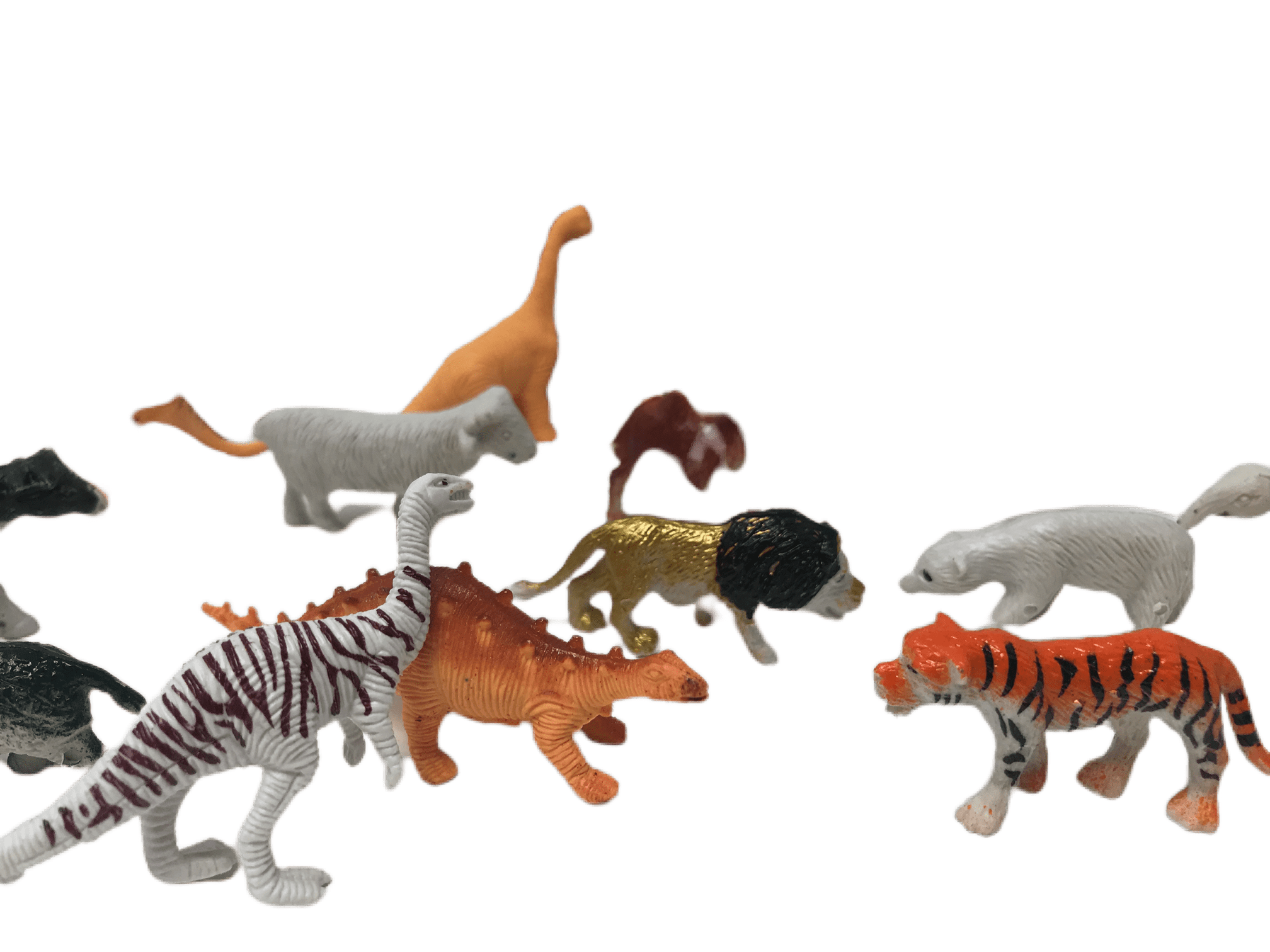 Animals Figure,54 Piece Mini Jungle Animals Toys Set,ValeforToy Realistic Wild 