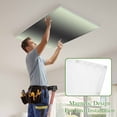 thumbnail image 4 of Light Green Black Ombre Magnetic Fluorescent Light Covers for Ceiling Lights 2x4Ft, Modern Gradient Abstract Art Office Classroom Kitchen Drop Ceiling Light Covers Lighting Filters Shade Panel 2Packs, 4 of 9