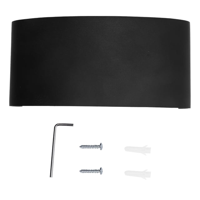 Lámpara de pared impermeable Jadeshay Luz de pared LED 6 W iluminación exterior arriba y abajo Negro