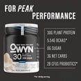 thumbnail image 2 of OWYN Only What You Need Pro Elite polvo alto en proteínas, 1.06 oz de proteína vegana para recuperación del entrenamiento, delicioso sabor suave, cero azúcar, carbohidratos netos bajos, vainilla, 12 p, 2 of 5