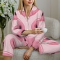 thumbnail image 6 of Lsque Pig Nose Pattern Long Sleeve Pajama Set for Women - Soft 2-Piece Sleepwear and Loungewear Set with Pockets, Comfy Nightwear-Medium, 6 of 7