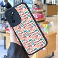 thumbnail image 2 of "Protege tu iPhone con una divertida y colorida funda plateada mate de doble capa para teléfono", 2 of 4