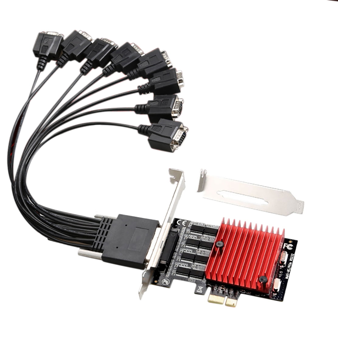 Buy ZALAGA PCIE to 8Port RS232 Expansion Card PCIE 8Port DB9 Serial