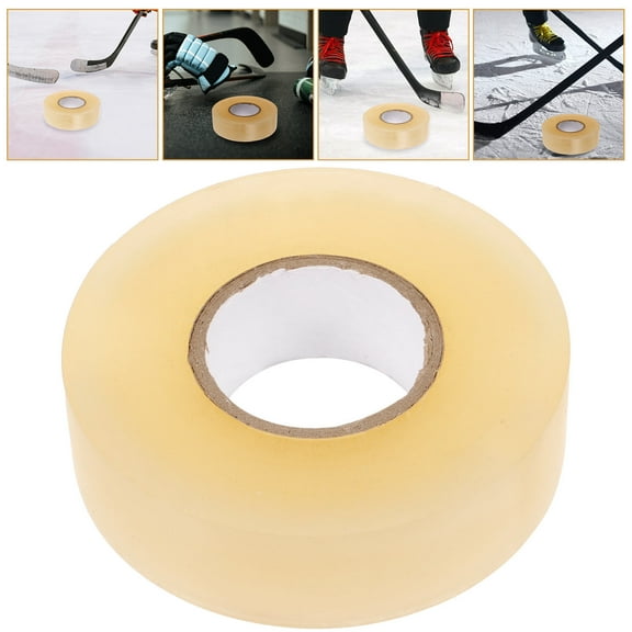 Worgeous 1 Roll Clear Hockey Tape Long Non slip Ice Hockey Tape for Hockey