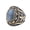 Gold Moonstone Stone, variant on Vintage Carved Band for Men Stainless Steel Natural Oval Strength Ring Silver Turquoise Stone Size 9