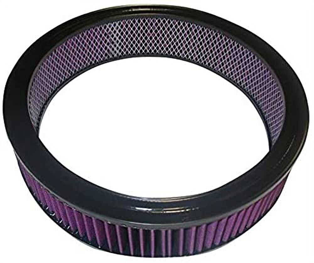 Racing Power R2120 Round Washable Element Air Filter Element for Universal Vehicles, 1 Pack