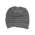thumbnail image 1 of Bonnets Tricotés d'Hiver avec Sequins - Gris Clair, 1 of 2