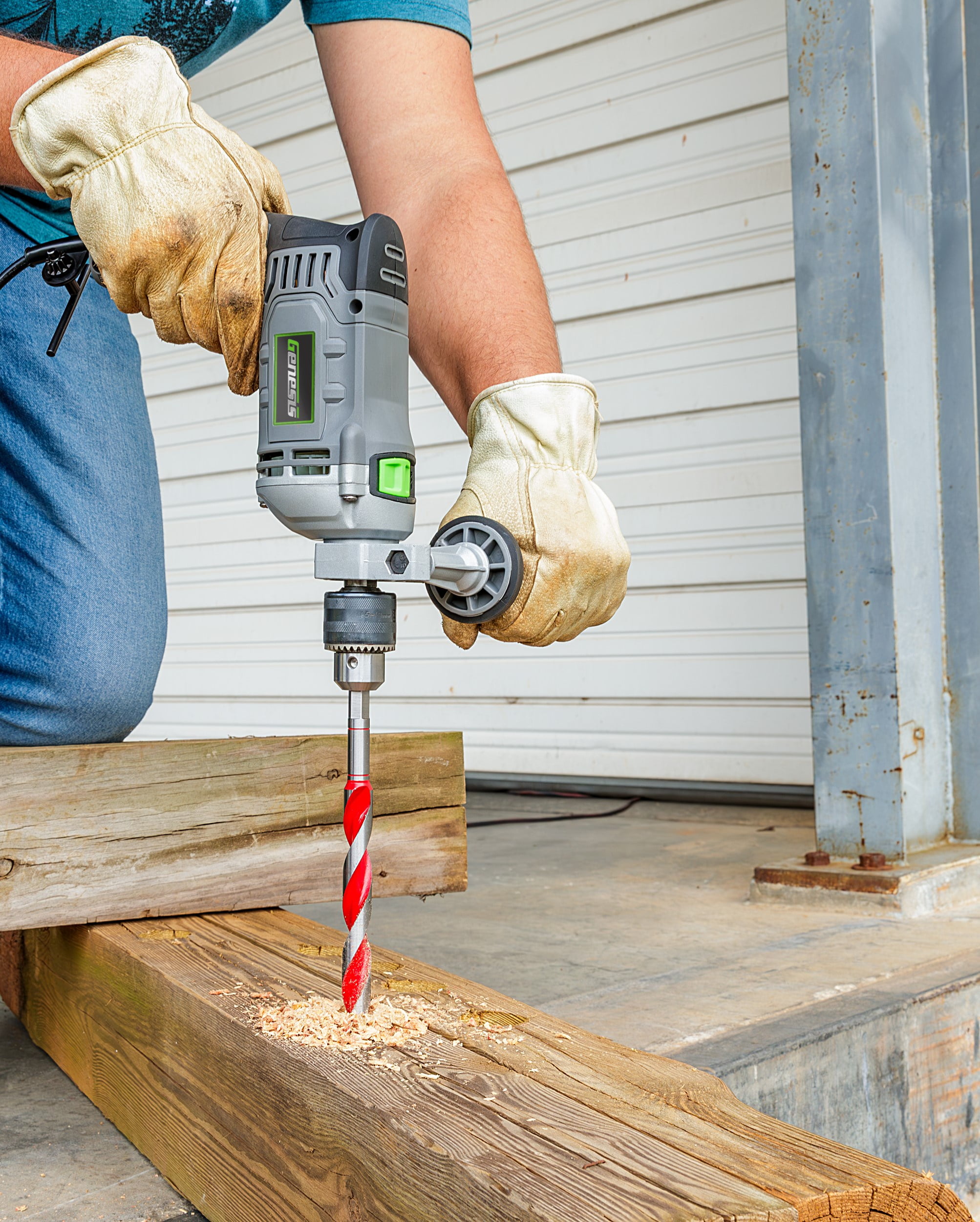 Genesis 7.5 Amp 1/2 in. Variable-Speed Reversible Heavy-Duty Hammer Drill GHD1275B