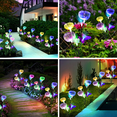 thumbnail image 5 of Solar Light Outdoor Garden Decor - Upgraded Solar Outdoor Lights with 6 Fiber Optic Jellyfish Butterflies, Colorful color changing LED lights，Ladies' Holiday Gifts,, Garden Path Light，Christmas Decor, 5 of 7