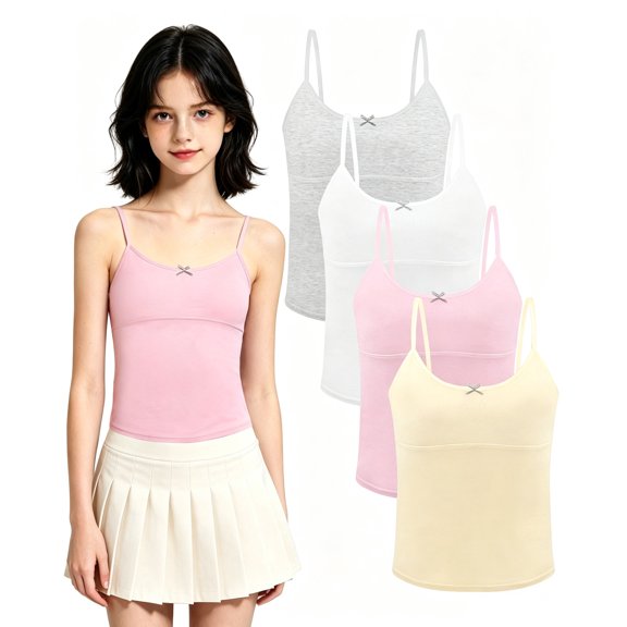 Cotton Lining Cami Undershirt Training Bra for Teen Girls 8-16Y