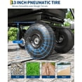 thumbnail image 3 of Poly Dump Cart - Heavy Duty 1200lbs Garden Cart with Quick-Release Dumping & No-Flat 13" Tires, Utility Wagon for Yard Work, Landscaping, Gardening, 3 of 8