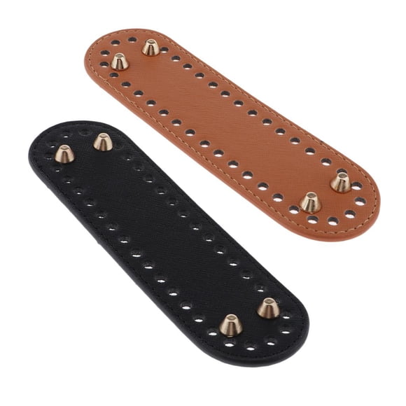 2x Bolsa De Material Cuero Yinane Para Bricolaje Inserto De Fondo