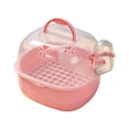 thumbnail image 2 of Portable Bird Carrier with Water Bottle, Transparent Acrylic Travel Cage with Carry Handle and Ventilation for Short Trips, Small Pet Transport Box for Hamster Bird and Other Small Animals, 2 of 6