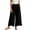 Black——Fall Savings, variant on Womens Wide Leg Beach Pants Elastic Waist Palazzo Pants Casual Folwy Pockets Trousers for Fall Holiday Khaki M