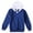 Blue, variant on Ulanda Girls Oversized Hoodie Little & Big Kids Color Block Hooded Sweatshirts Trendy Long Sleeve Pullover with Pocket (Hot Pink, 13-14 Years)