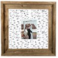 thumbnail image 5 of BarnwoodUSA 14" x 14" Wedding Guest Signature Mat, Displays 5x7 Photo with White Mat for Autographs | Wedding, Graduations, Birthday, Retirement Commemorate with Guest Signatures | Single Mat Only, 5 of 5