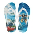 thumbnail image 2 of Chririnla Kids Flip Flops Swimming Dachshund Dog Print Boys Girls Sandals Chrer Shoes Boys Girls Unisex-Child Beach Shoes Flip Flops Size 3, 2 of 7