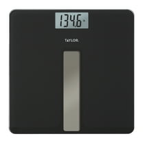 Taylor Light-Powered 11.8" x 11.8" Digital Bath Scale Black