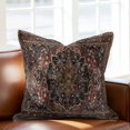 thumbnail image 2 of Retro Flower Throw Pillow Cover Art Carving Textures in Egyptian Style Cotton Linen Cushion Cover Throw Pillow Case with Invisible Zipper for Couch Sofa Bed Chair Car 20x20 Inch, 2 of 14