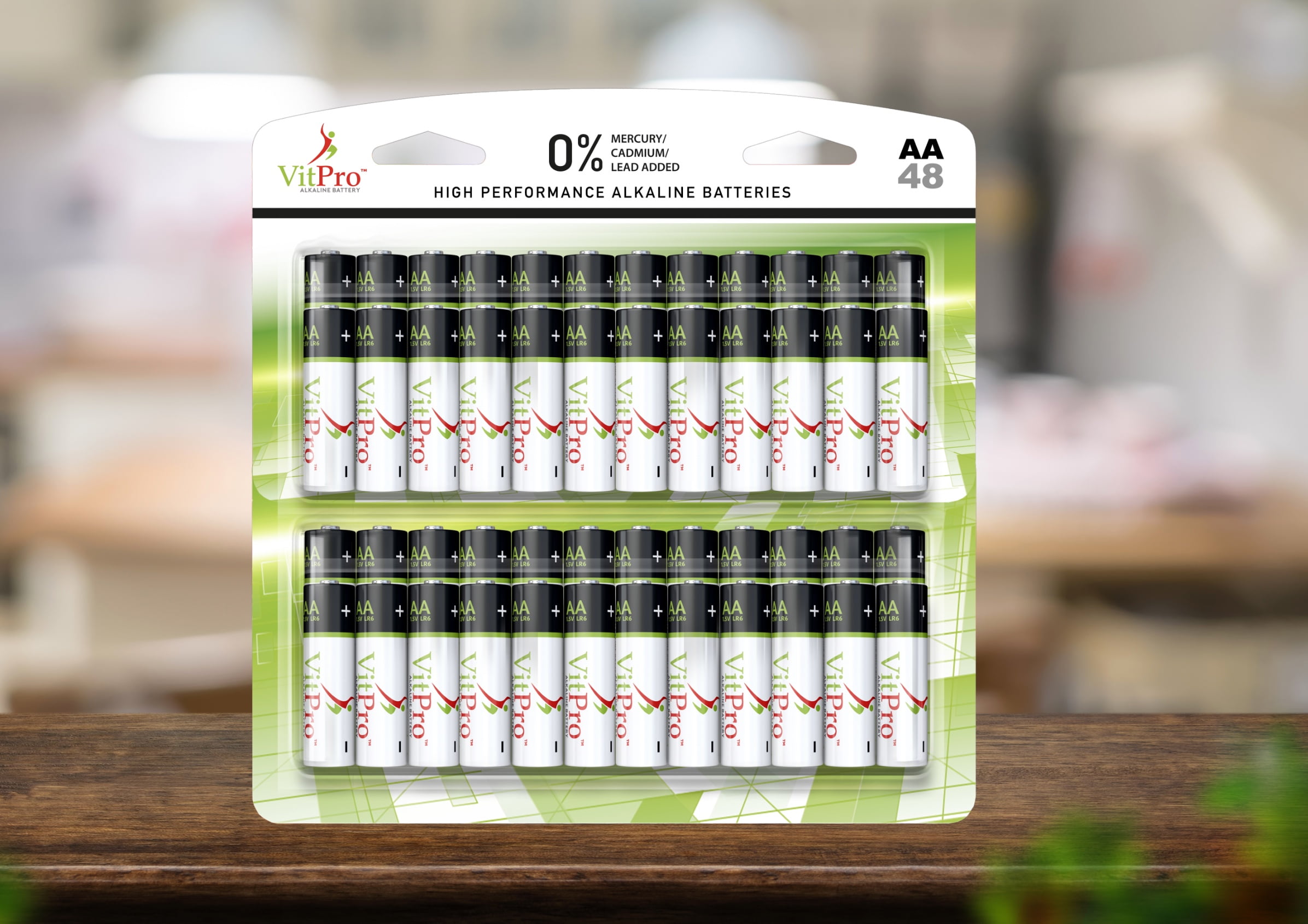 48 Pack AA High Performance Alkaline Batteries Long Lasting All