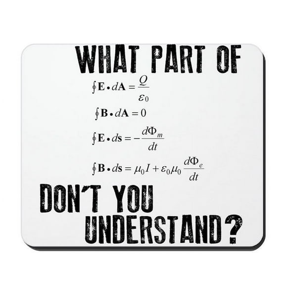 CafePress - Maxwells Equation Mousepad - Non-slip Rubber Mousepad, Gaming Mouse Pad