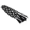 thumbnail image 2 of Braided Ponytail Extension Long Soft Boxing Braided Ponytail Extension for Women Children Daily Wear Black White, 2 of 4