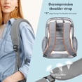 thumbnail image 4 of Mochila transparente PACKISM 17 de PVC gris de alta resistencia para la escuela, 4 of 9