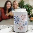 thumbnail image 5 of July 4th Party Favor Fireworks Light Blue 6-Pack Can Drink Sleeves, 5 of 8