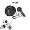 thumbnail image 1 of Daupanzees 1Pcs Heavy Duty Overdrive Bevel Gear 24/8T 27/8T 30/8T 33/8T for 1/10 RC Crawler Axial SCX10 II AR44/45 Capra Portal Axle Spare Parts Black, 1 of 10