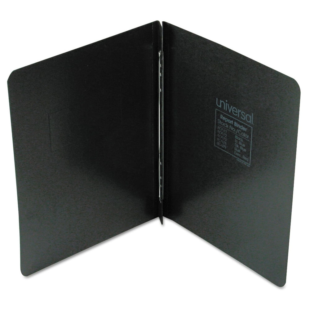Universal UNV80571 Pressboard 3 in. Capacity Letter Report Cover with Prong Clip - Black