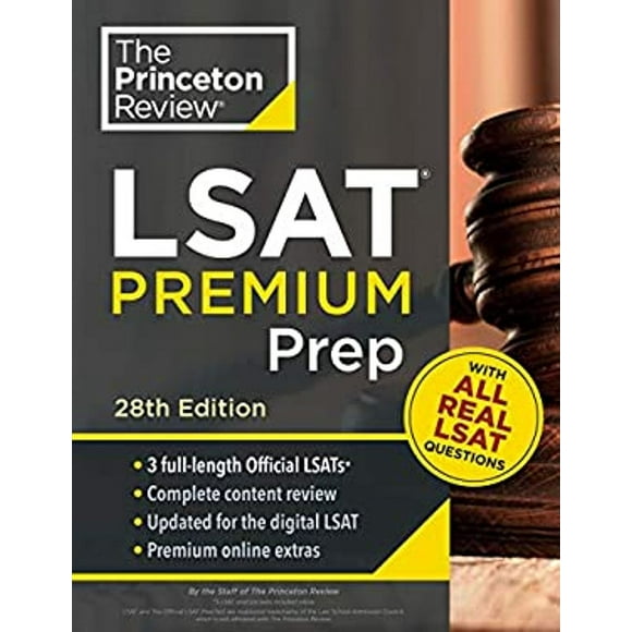 Pre-Owned Princeton Review LSAT Premium Prep, 28th Edition : 3 Real LSAT PrepTests + Strategies and Review + Updated for the New Test Format (Paperback) 9780525569220